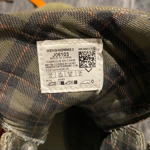 Men's Merrell Ashford Chukka
Size 13 Orange/Green EUC - Picture 6 of 8